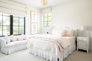 We love how these bedrooms radiate comfort and warmth - an effortlessly clean and inviting environment!