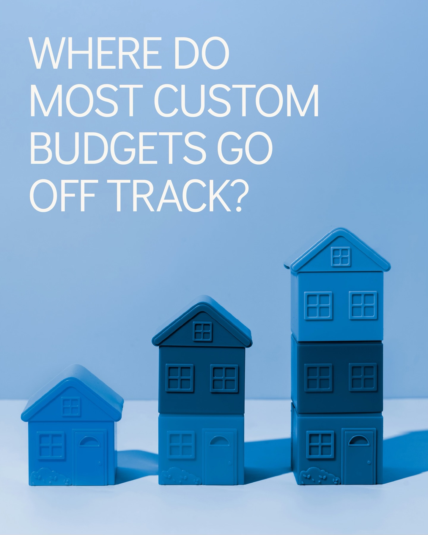 Where do most custom budgets go off track?

It’s a great question. From scope creep to mid-build changes and finish upgrades, it’s easy for the price to sneak higher and higher. 

One of the easiest ways to stay on budget? Clear communication throughout the project. 
-
-
-
#onpointcustomhomes #homebudget #hometips #houstonhomes